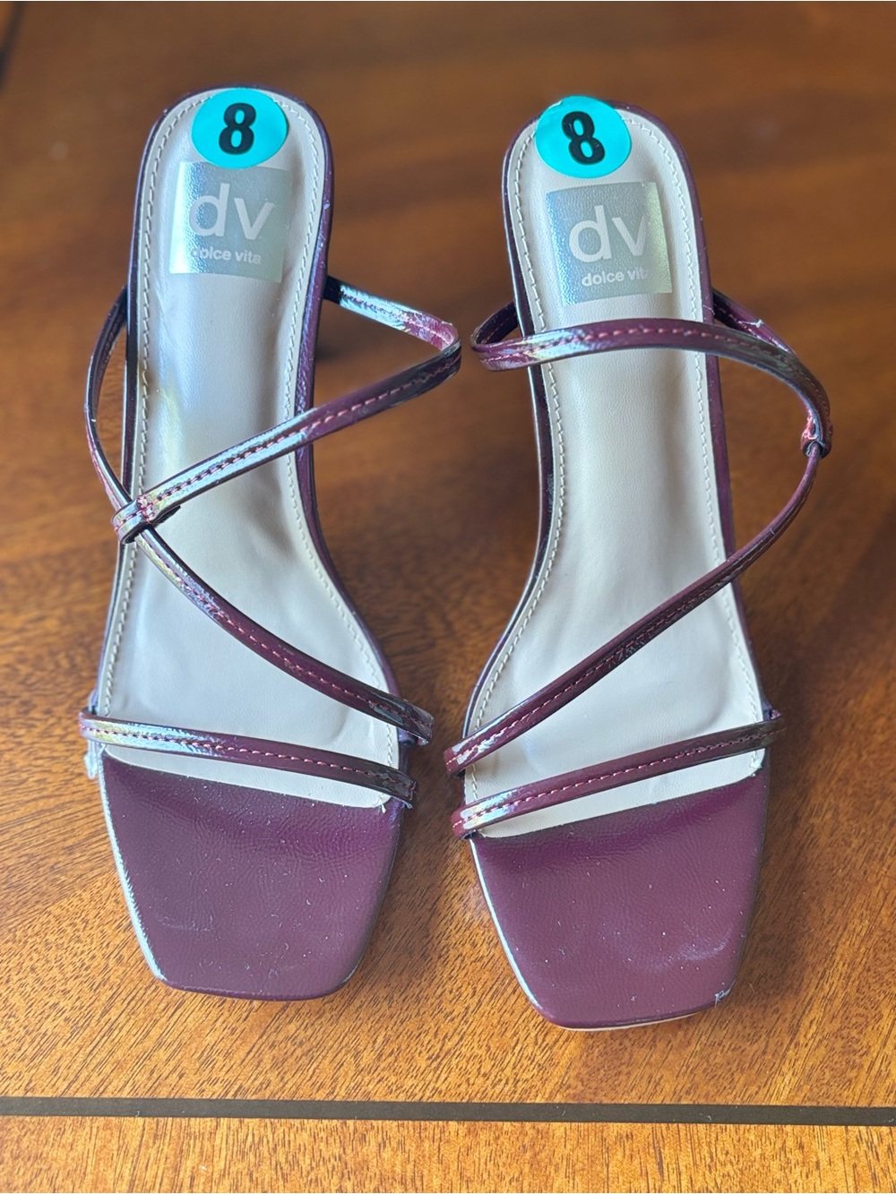 Dolce Vita Strappy Heeled Sandal in Burgundy Plum